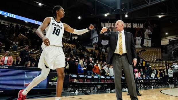 Cody Williams with Tad Boyle